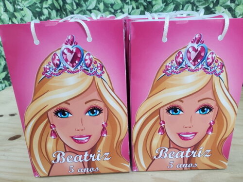 Barbie Sacola Personalizada Pronta Entrega