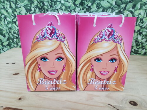 Barbie Sacola Personalizada Pronta Entrega