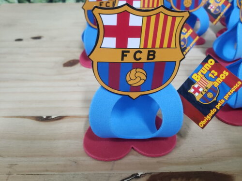 Barcelona Lembrancinha Porta Bombom com Tag Personalizada