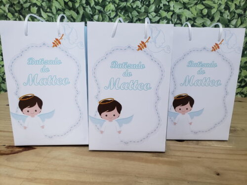 Batizado Sacola Personalizada Pronta Entrega