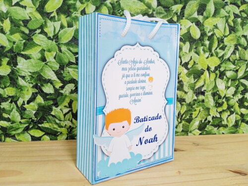 Batizado Sacola Personalizada Pronta Entrega