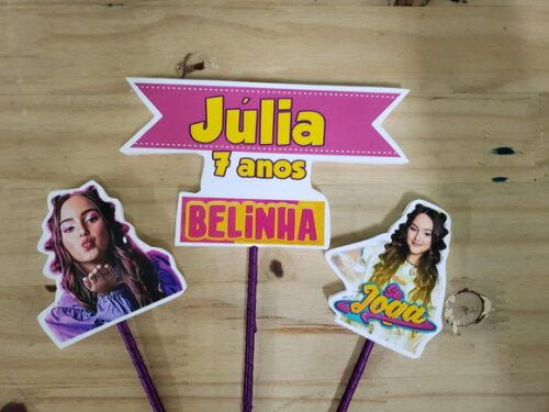 Belinha Topo de Bolo Personalizado Pronta Entrega