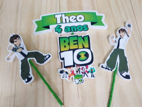 Ben 10 Topo de Bolo Personalizado Pronta Entrega