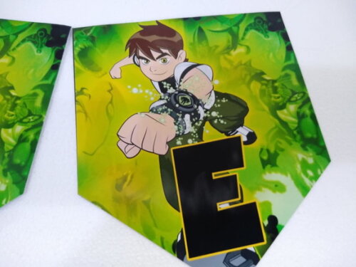 Ben 10 Varal Personalizado Parabens + Nome