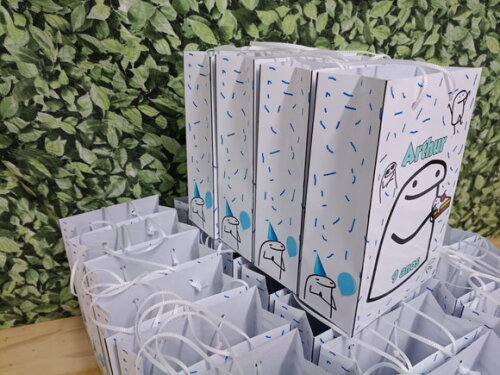 Bento Florky Sacola Personalizada Pronta Entrega