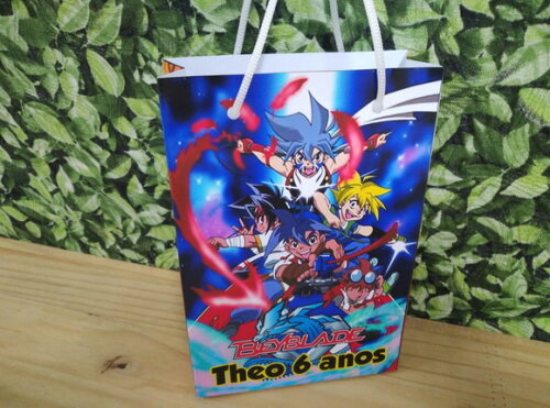 Beyblade Sacola Personalizada Pronta Entrega