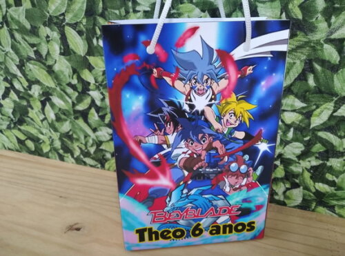 Beyblade Sacola Personalizada Pronta Entrega