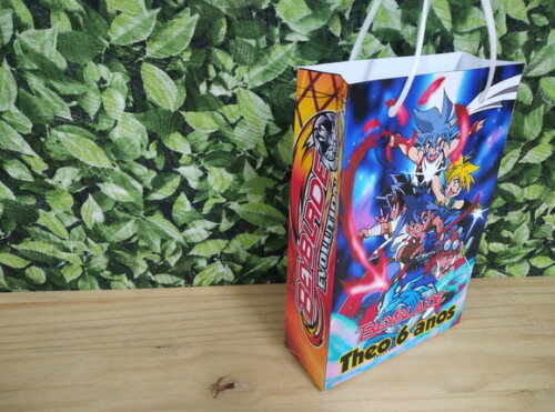Beyblade Sacola Personalizada Pronta Entrega