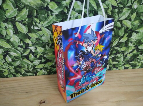 Beyblade Sacola Personalizada Pronta Entrega