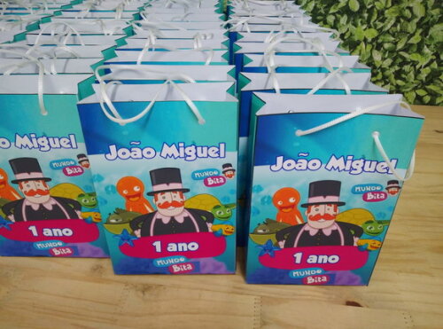 Bita Fundo do Mar Sacola Personalizada