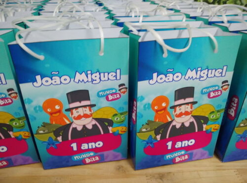 Bita Fundo do Mar Sacola Personalizada