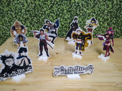 Black Clover Kit de Mesa Displays 9 Peças Pronta Entrega