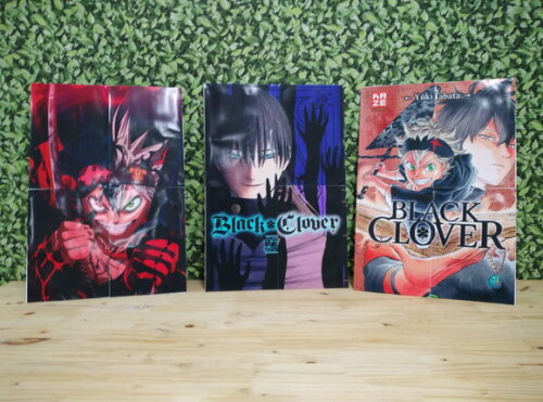 Black Clover Kit de Parede 3 Peças Pronta Entrega