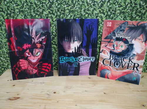 Black Clover Kit de Parede 3 Peças Pronta Entrega