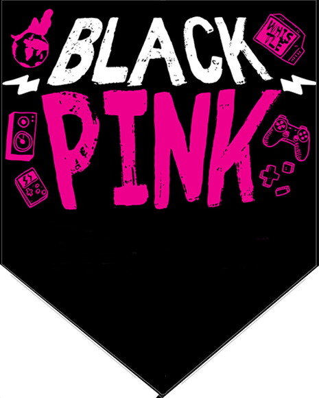 Black e Pink Varal Personalizado Parabéns Mais Nome