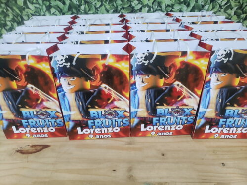 Blox Fruit Sacola Personalizada Pronta Entrega