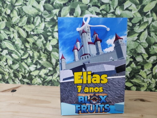 Blox Fruits Sacola Personalizada T 20x13,5x5,5 cm