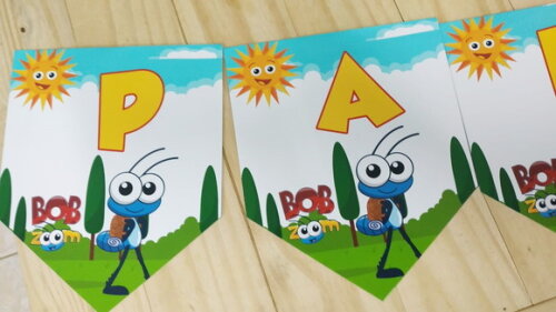 Bob Zoom Varal Personalizado Parabens Mais Nome P Entrega