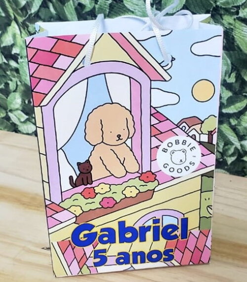 Bobbie Goods Sacola Personalizada Tam 24x17x8 cm P Entrega