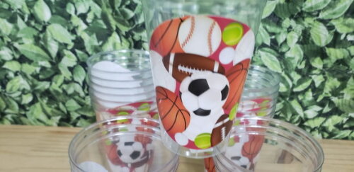 Bolas Esportivas Copos 300 ml Acrilico Personalizados P Entr