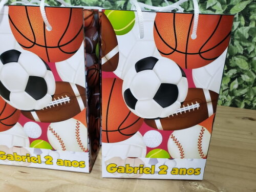 Bolas Esportivas Sacola Personalizada Pronta Entrega