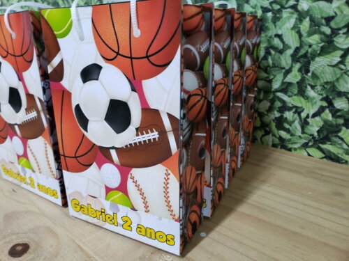 Bolas Esportivas Sacola Personalizada Pronta Entrega