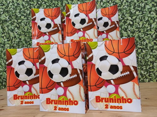 Bolas Sacola Personalizada Tamanho Grande 29x20x8 cm