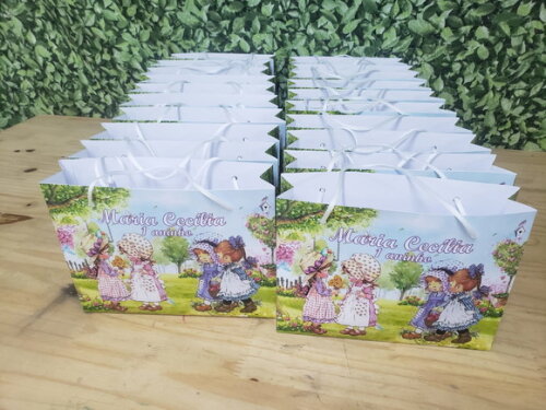 Boneca Camponesa Sacola Personalizada Pronta Entrega