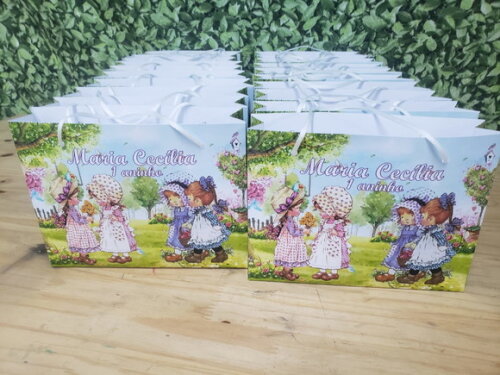 Boneca Camponesa Sacola Personalizada Pronta Entrega