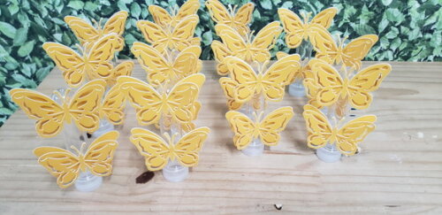 Borboletas Tubetes com Apliques Pronta Entrega