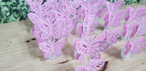 Borboletas Tubetes Decorados Pronta Entrega