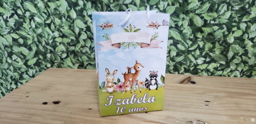 Bosque Encantado Sacola Personalizada Pronta Entrega