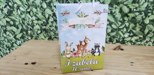 Bosque Encantado Sacola Personalizada Pronta Entrega