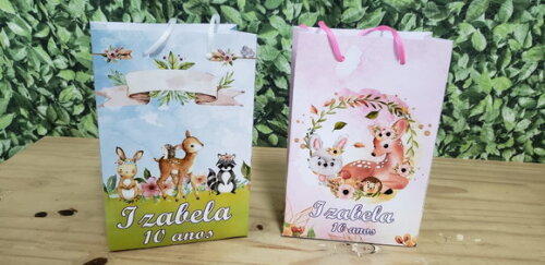 Bosque Encantado Sacola Personalizada Pronta Entrega