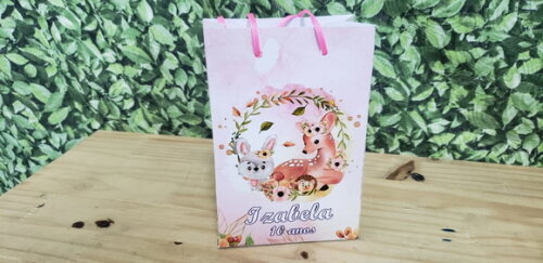 Bosque Encantado Sacola Personalizada Pronta Entrega