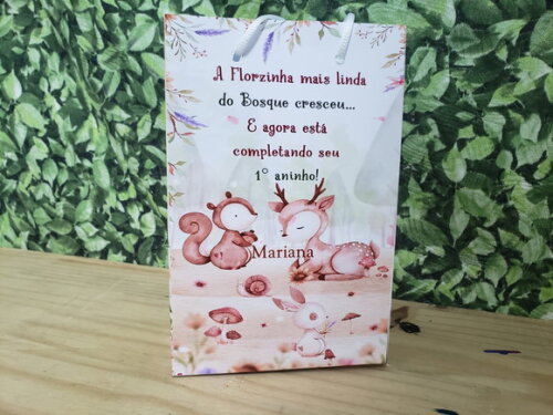 Bosque Sacola Personalizada Pronta Entrega