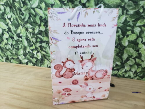 Bosque Sacola Personalizada Pronta Entrega