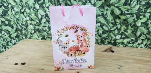 Bosque Encantado Sacola Personalizada Pronta Entrega