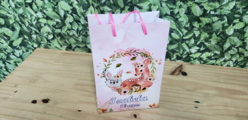 Bosque Encantado Sacola Personalizada Pronta Entrega