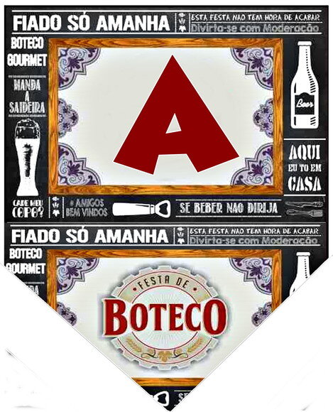 Boteco Varal Parabens Mais Nome Personalizado Pronta Entrega