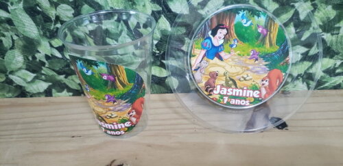 Branca de Neve Descartáveis Personalizados Pronta Entrega