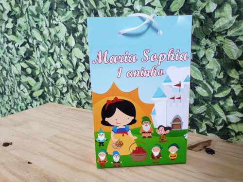 Branca de Neve e os 7 Anões Sacola Personalizada