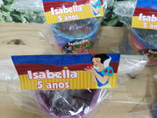Branca de Neve Lembrancinha Mola Maluca Personalizada