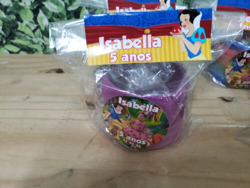 Branca de Neve Lembrancinha Mola Maluca Personalizada