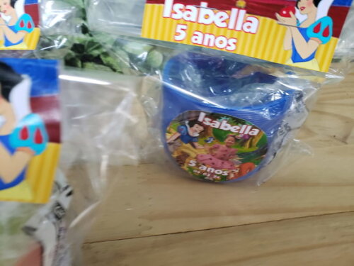 Branca de Neve Lembrancinha Mola Maluca Personalizada