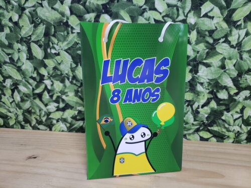 Brasil Bento Flork Sacola Personalizada Pronta Entrega
