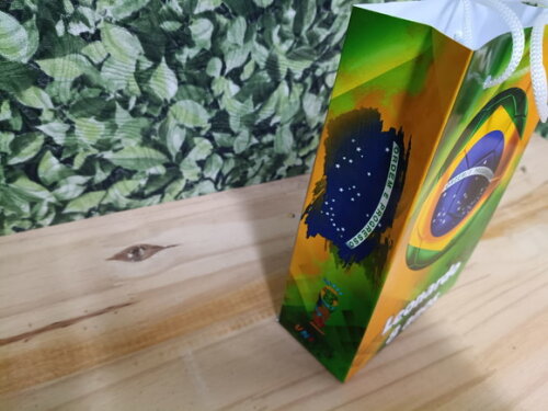 Brasil Sacola Personalizada Tam 29x20x8 cm Pronta Entrega