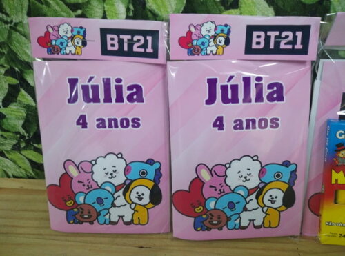 Bt21 Caderninho de Colorir Personalizado Pronta Entrega