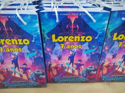 Caçadores de Trolls Sacola Personalizada Pronta Entrega