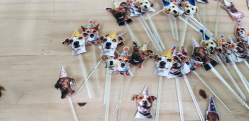 Cachorro Pet 52 un Topper para Docinhos Pronta Entrega